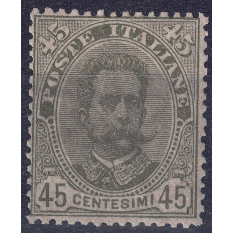 ITALIA REGNO 1891 Umberto I 45c verde oliva MNH**