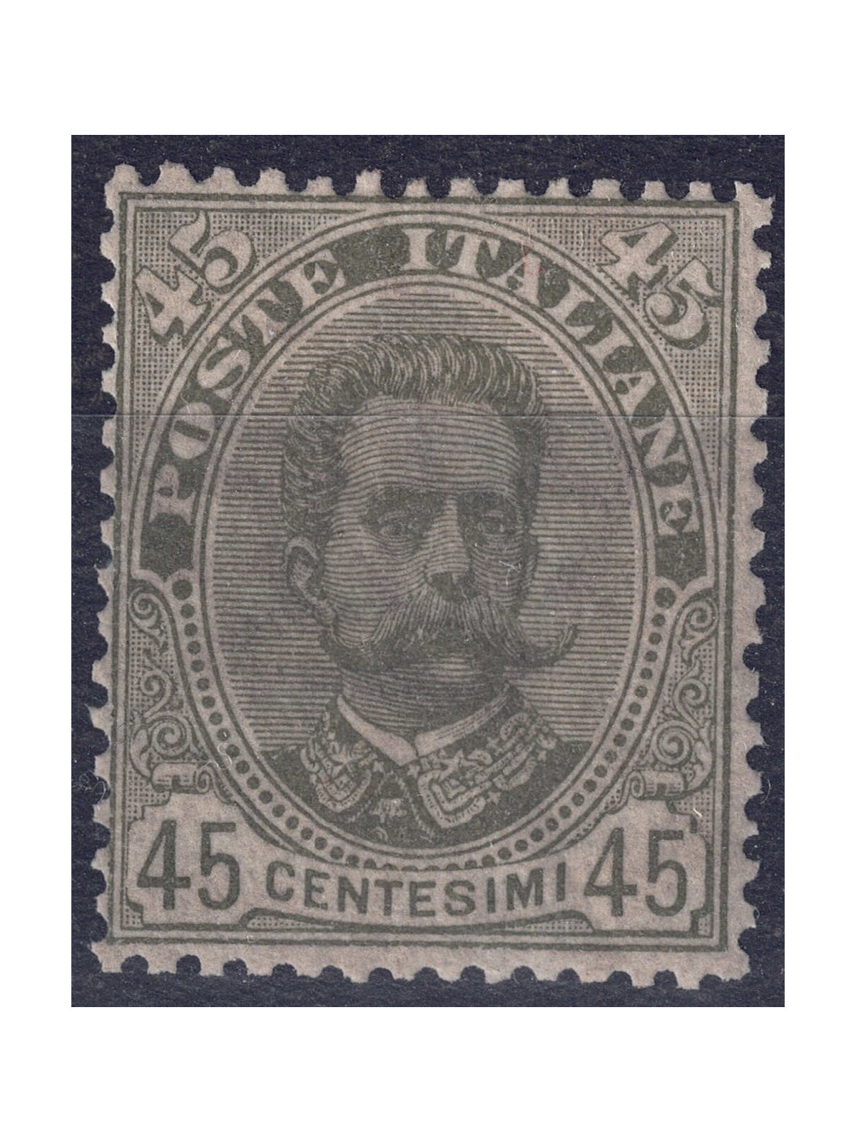 ITALIA REGNO 1891 Umberto I 45c verde oliva MNH**