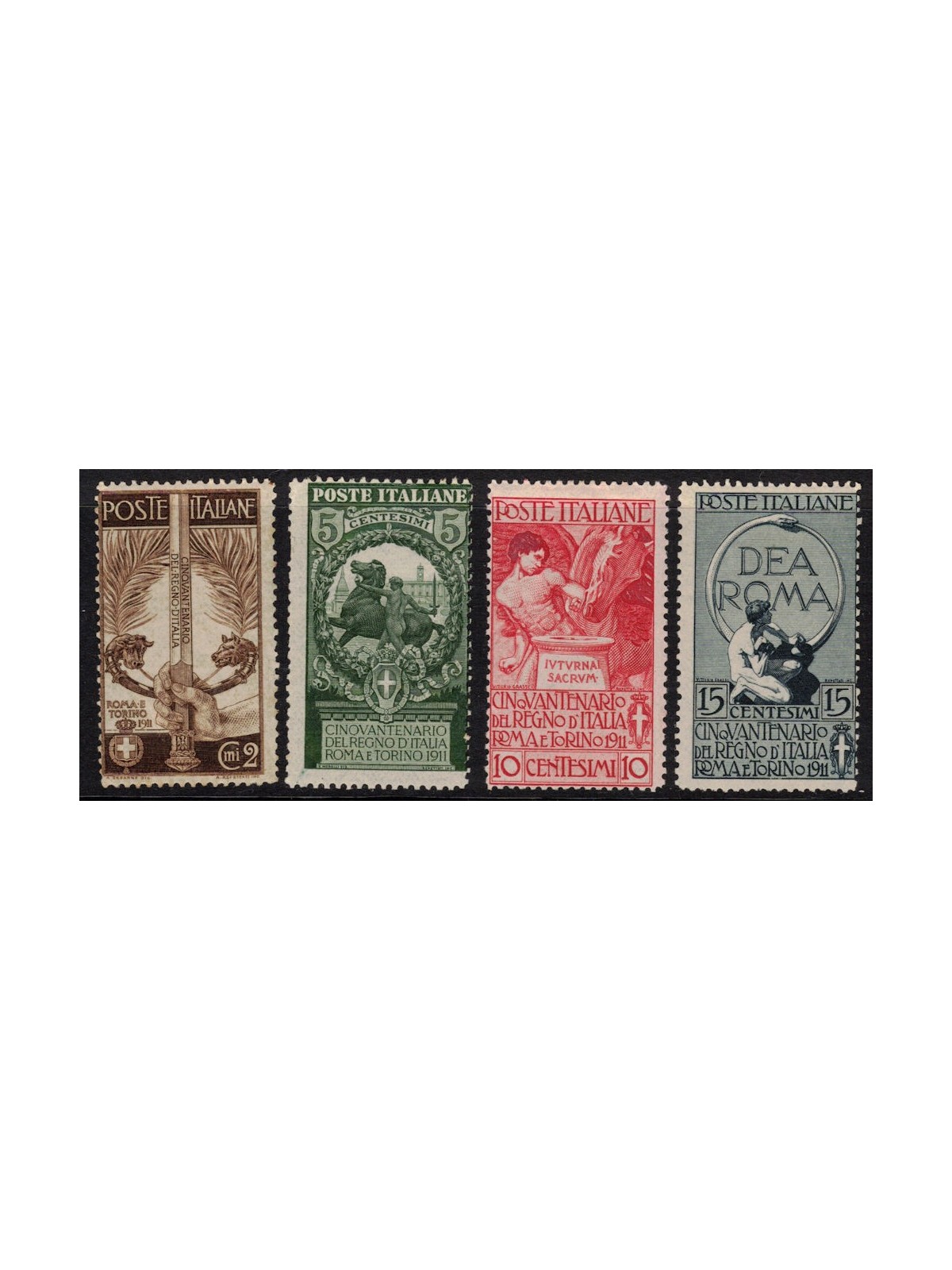 ITALY KINGDOM 1911 Unification of Italy 4v MH*