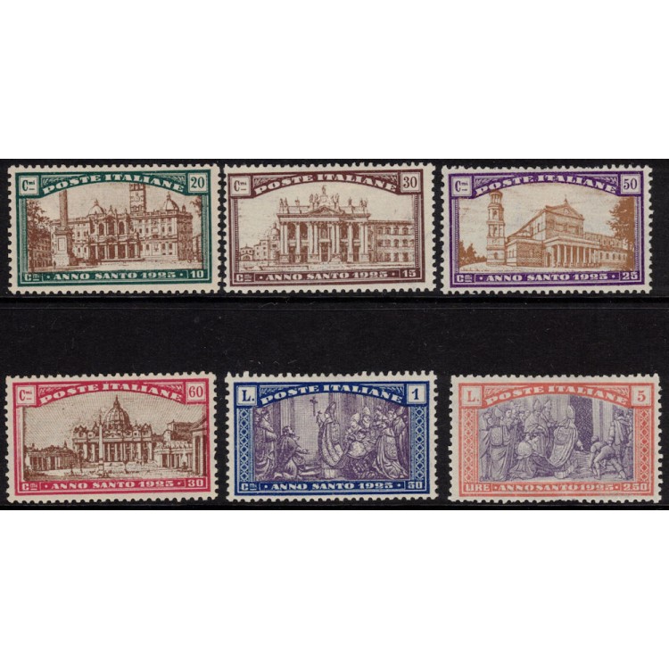 ITALY KINGDOM 1924 Holy Year 6v MH*