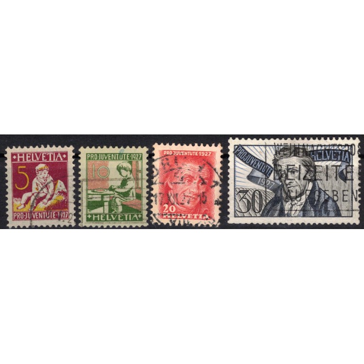 SVIZZERA 1927 Pro Juventute 4v us