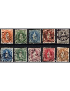 SVIZZERA 1882-04 Helvetia in piedi 10v us