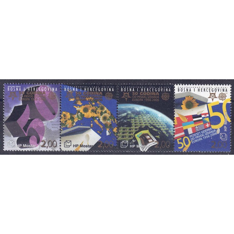 BOSNIA CROATIA 2006 Fiftieth Anniversary Europa Stamps 4v MNH**