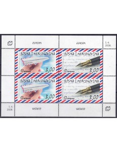 BOSNIA CROATA 2008 Europa BF MNH**