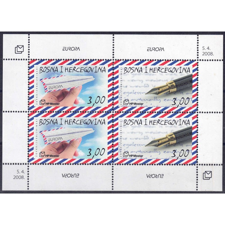 CROATIAN BOSNIA 2008 Europe s/s MNH**