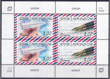 BOSNIA CROATA 2008 Europa BF MNH**