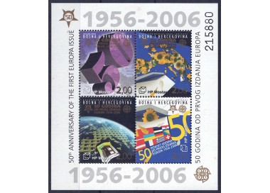 BOSNIA CROATA 2006 Cinquantenario francobolli Europa BF MNH**
