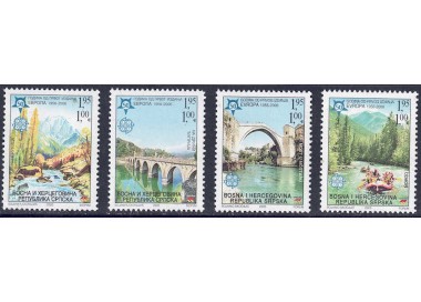SERBIAN BOSNIA 2005 Fiftieth Anniversary Europa Stamps 4v MNH**