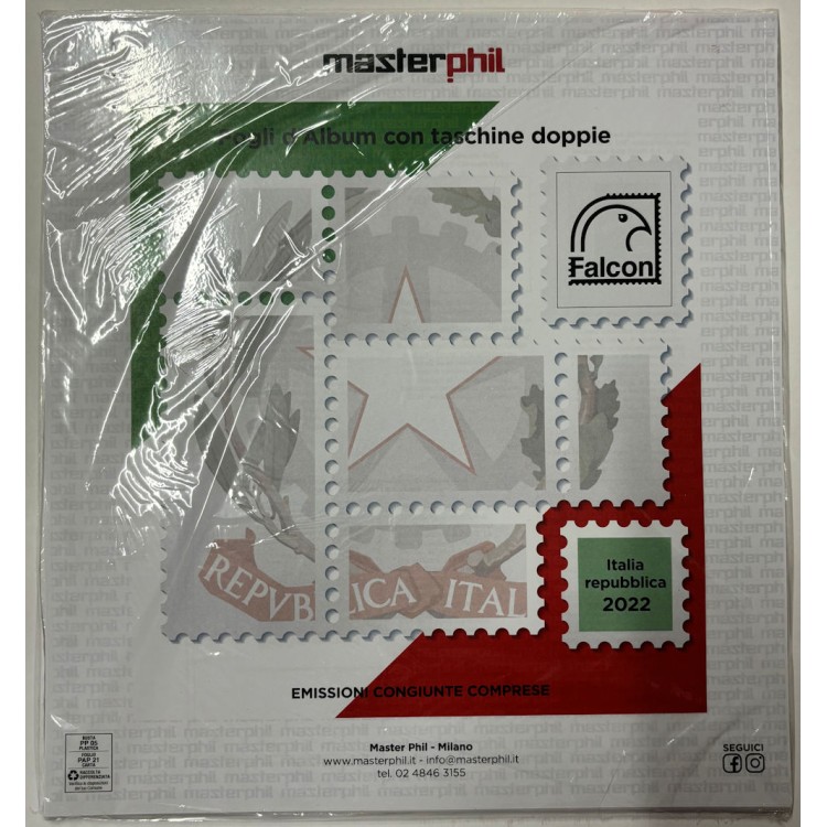 ITALIA 2022 Fogli d'album Masterphil Falcon
