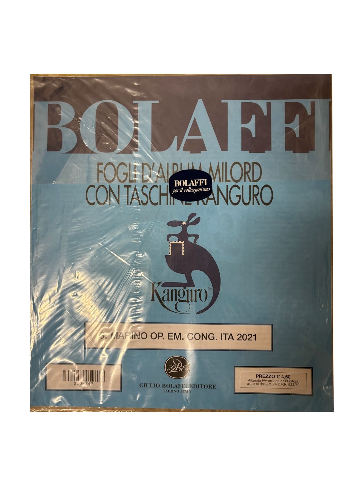 SAN MARINO 2021 Fogli d'album Bolaffi Milord (Opz. Em. Congiunta con l'Italia) us