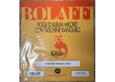 VATICANO 2021 Fogli d'album Bolaffi Milord per singoli