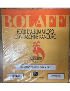 VATICANO 2022 Fogli d'album Bolaffi Milord per singoli