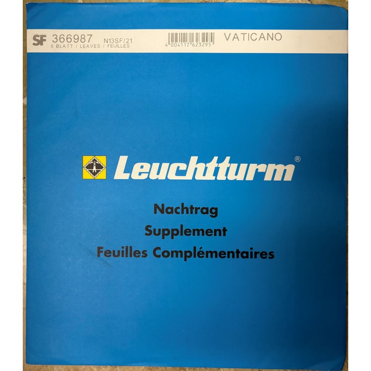 VATICAN 2021 Leuchtturm album sheets with pockets for single us
