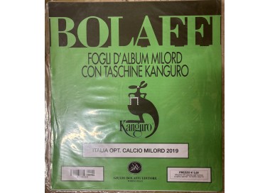 ITALIA 2019 Fogli d'album Bolaffi Milord Opzionale Calcio