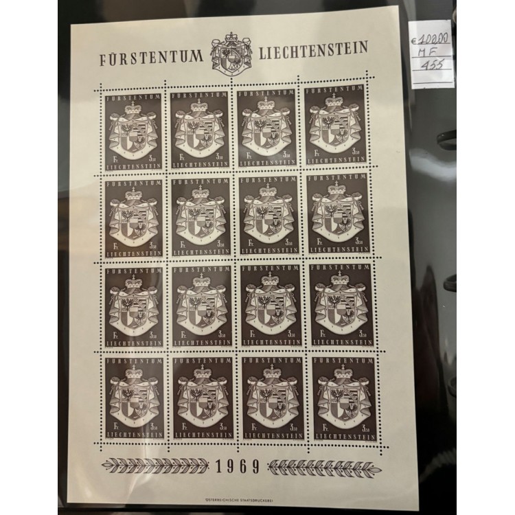 LIECHTENSTEIN Lotto di minifogli di vari anni MNH**