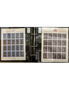 LIECHTENSTEIN Lotto di minifogli di vari anni MNH**