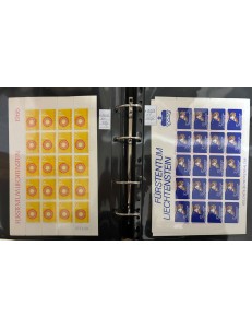 LIECHTENSTEIN Lotto di minifogli di vari anni MNH**