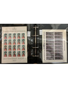 LIECHTENSTEIN Lotto di minifogli di vari anni MNH**