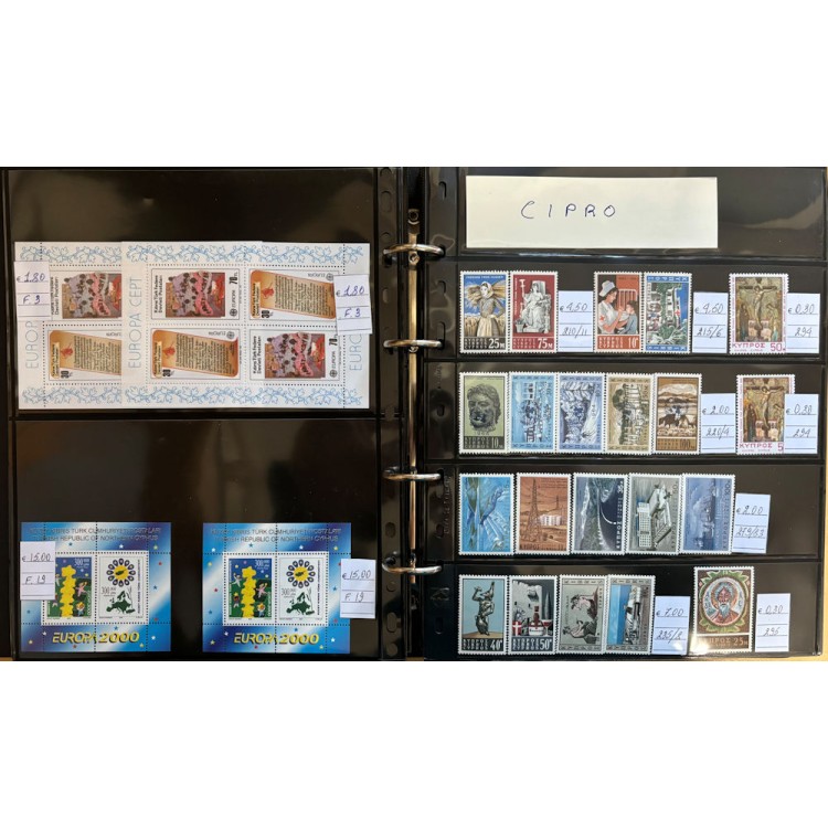 CIPRO - CIPRO TURCA Lotto di francobolli di vari anni MNH**