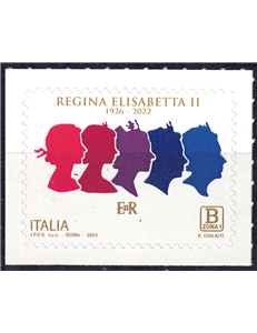 ITALIA 2023 Regina Elisabetta II MNH**