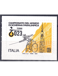 ITALIA 2023 Scherma paralimpica MNH**