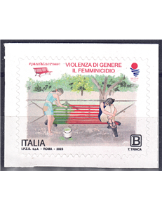 ITALY 2023 Red Benches - Femicide MNH**