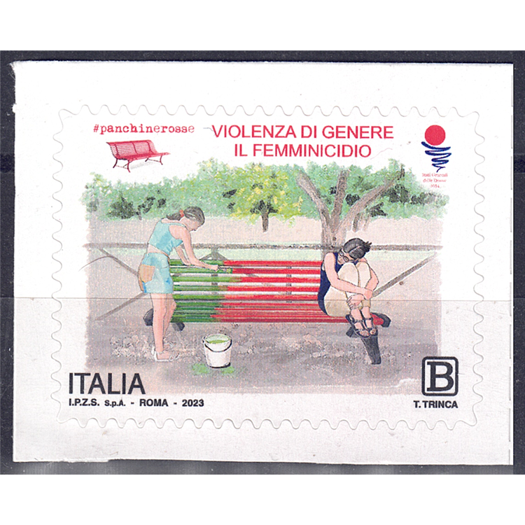 ITALIA 2023 Panchine Rosse - Femminicidio MNH**