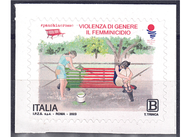 ITALY 2023 Red Benches - Femicide MNH**