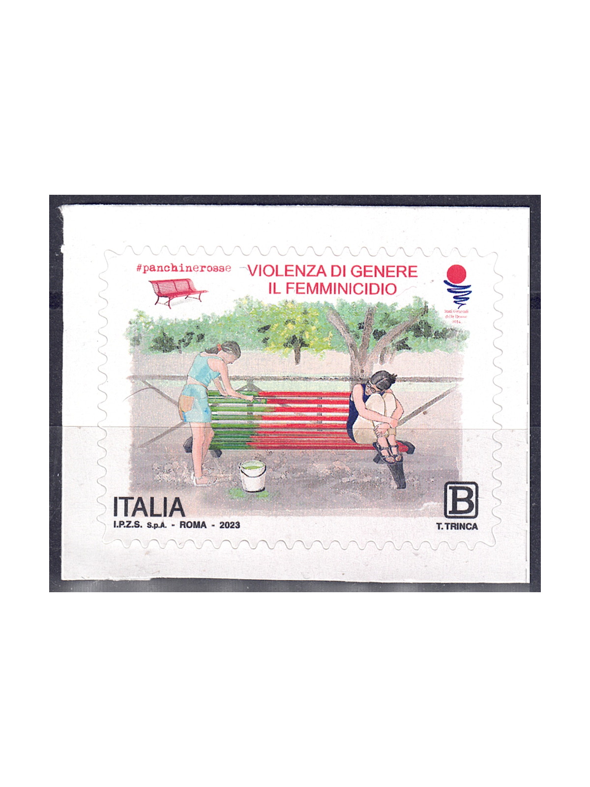ITALY 2023 Red Benches - Femicide MNH**