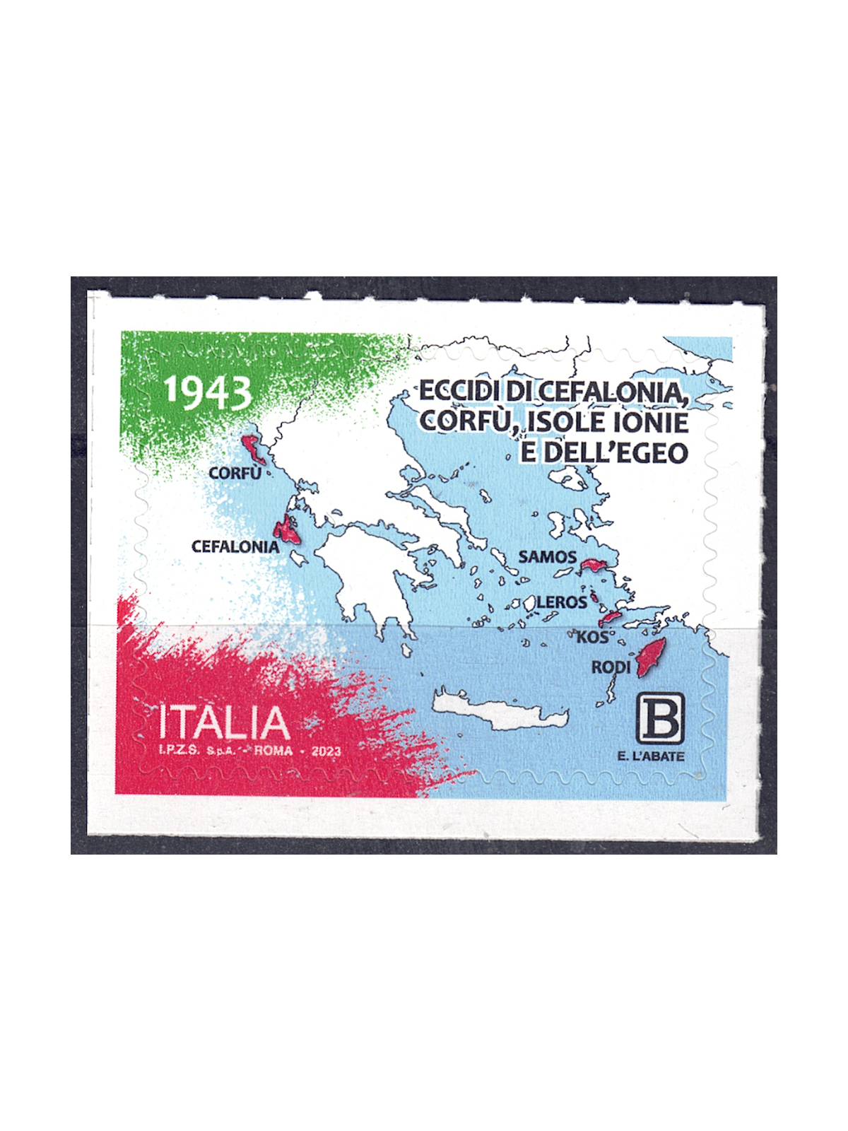 ITALIA 2023 Eccidi Cefalonia, Corfù, Isole Ionie e Egeo MNH**