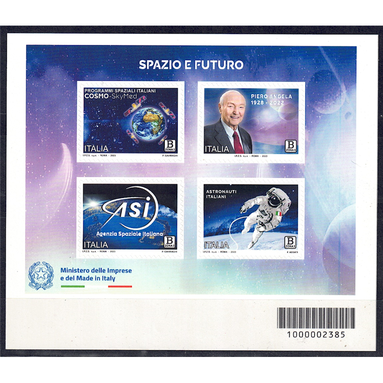 ITALY 2023 Space and Future s/s MNH**