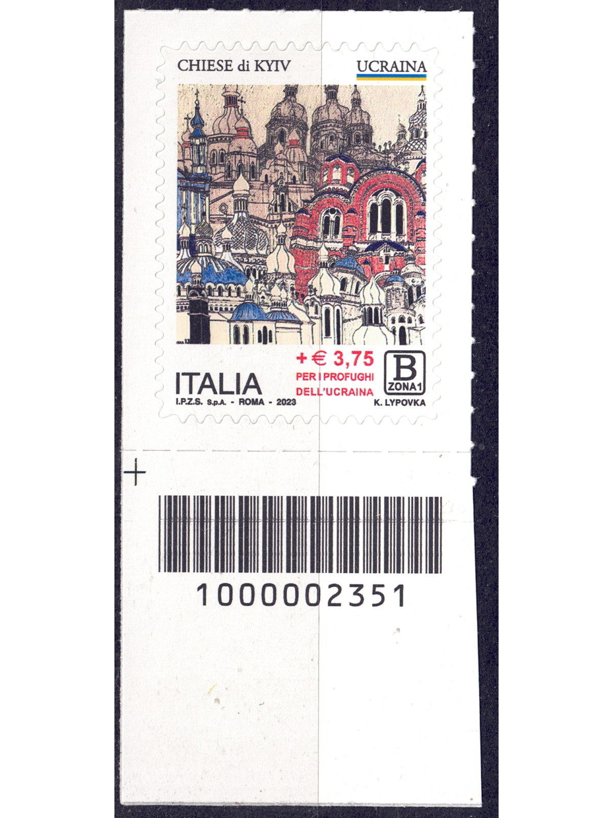 ITALIA 2023 Senso Civico - Chiese di Kyiv CB 2351 ais