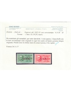 ITALIA RSI 1944 Espressi (Verona) 2v MNH** ©