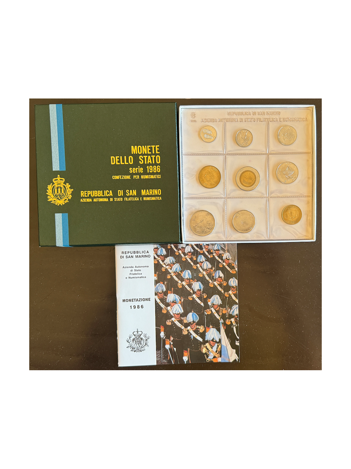 SAN MARINO 1986 Serie Divisionale 9 Monete FDC