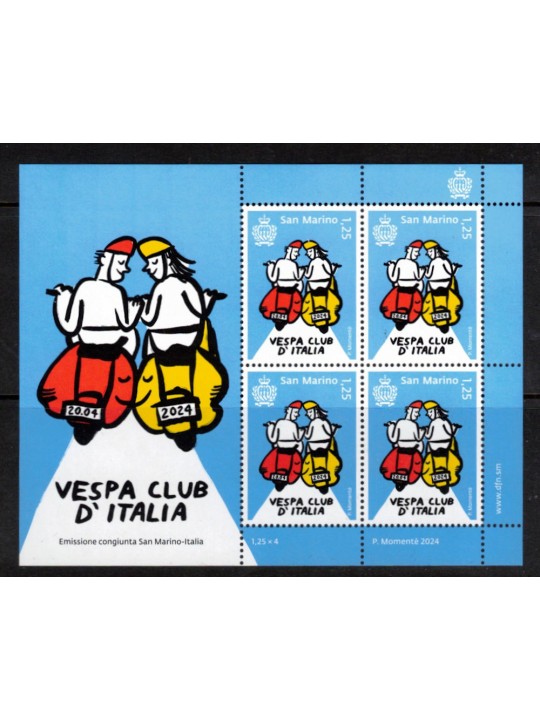 SAN MARINO 2024 Vespa Club m/s MNH**