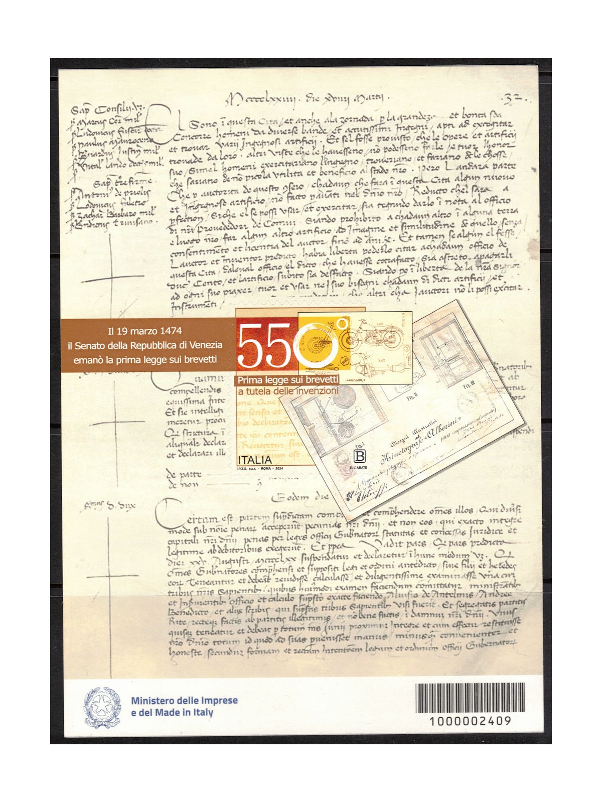 ITALY 2024 First Patent Law s/s MNH**