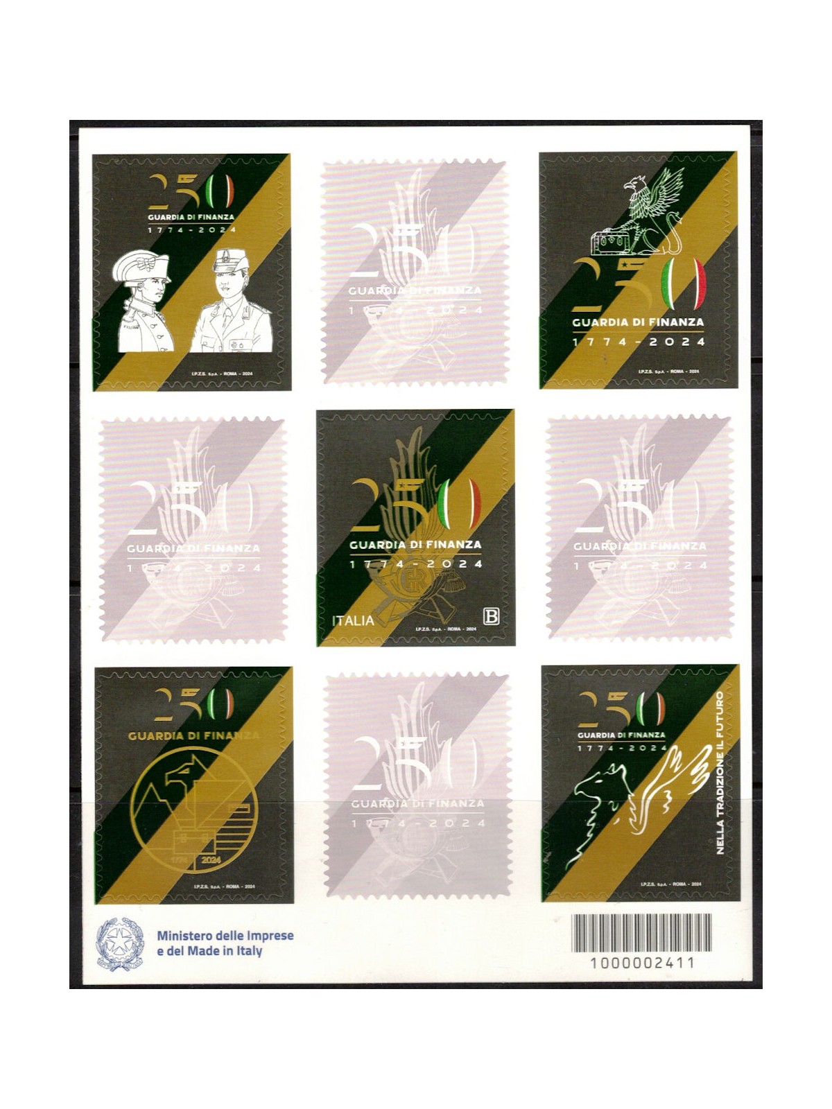 ITALY 2024 Guardia di Finanza s/s MNH**