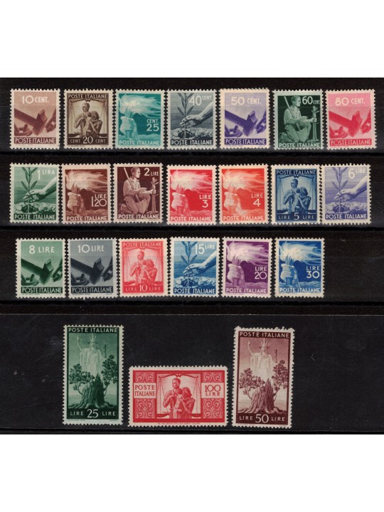 ITALIA 1945-46 Serie Democratica 23v MNH**