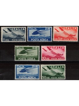 ITALY 1946-48 Democratic (airmail) 7v MNH**