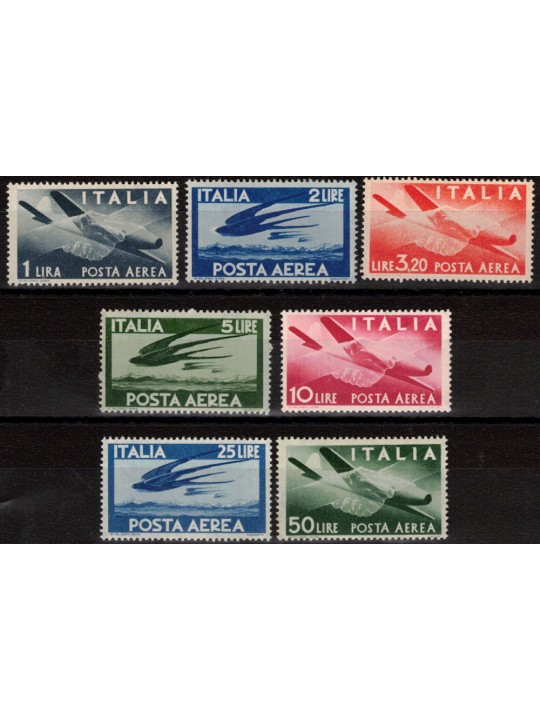 ITALY 1946-48 Democratic (airmail) 7v MNH**