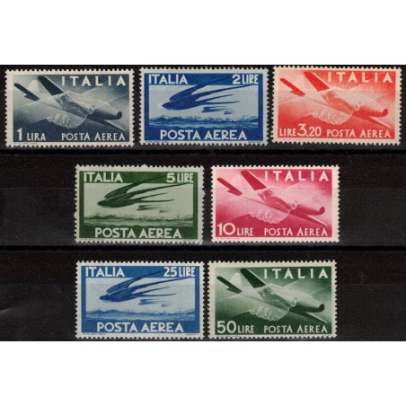 ITALIA 1946-48 Democratica (posta aerea) 7v MNH**