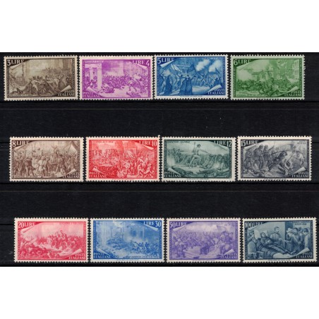 ITALY 1948 Centenary of the Risorgimento 12v MNH**