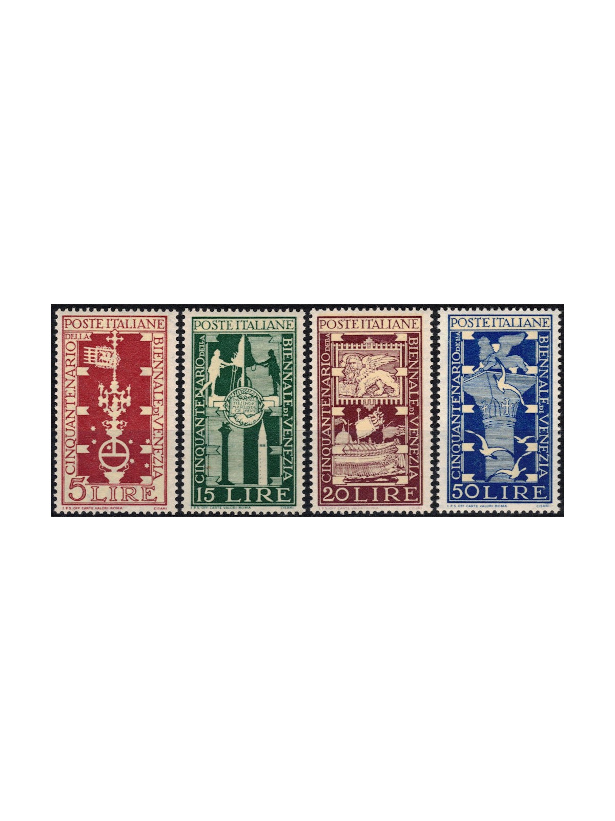 ITALY 1949 Venice Art Biennale 4v MNH**