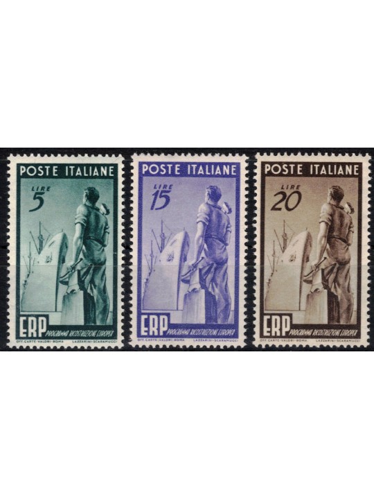 ITALIA 1949 ERP, Programma di ricostruzione europea 3v MNH**