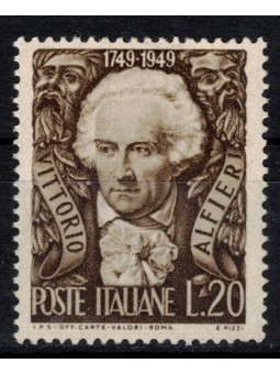 ITALIA 1949 Vittorio Alfieri MNH**