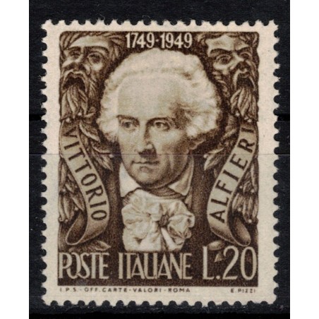 ITALIA 1949 Vittorio Alfieri MNH**