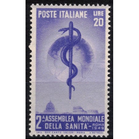 ITALIA 1949 Organizzazione della Sanità MNH**