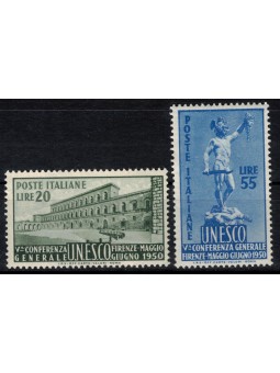 ITALIA 1950 Conferenza Unesco 2v MNH**
