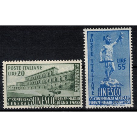 ITALY 1950 Unesco Conference 2v MNH**
