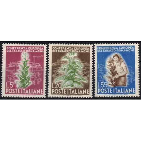 ITALY 1950 Tobacco Conference 3v MNH**